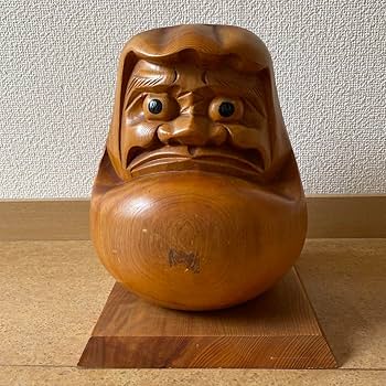 Amazon.co.jp: だるま ダルマ 達磨 木彫り 伝統工芸 置物